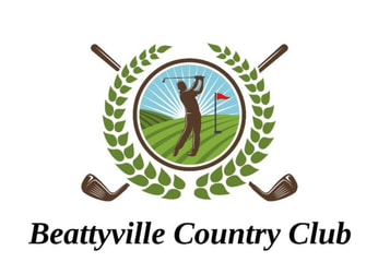 Beattyville Country Club flag flying from the golf green.